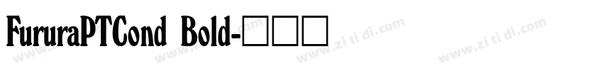 FururaPTCond Bold字体转换